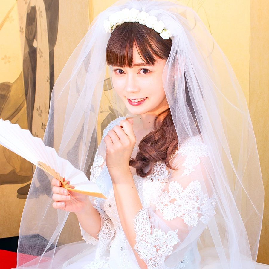 金原亭杏寿（ウエディングドレス）｜撮影 赤月瀾