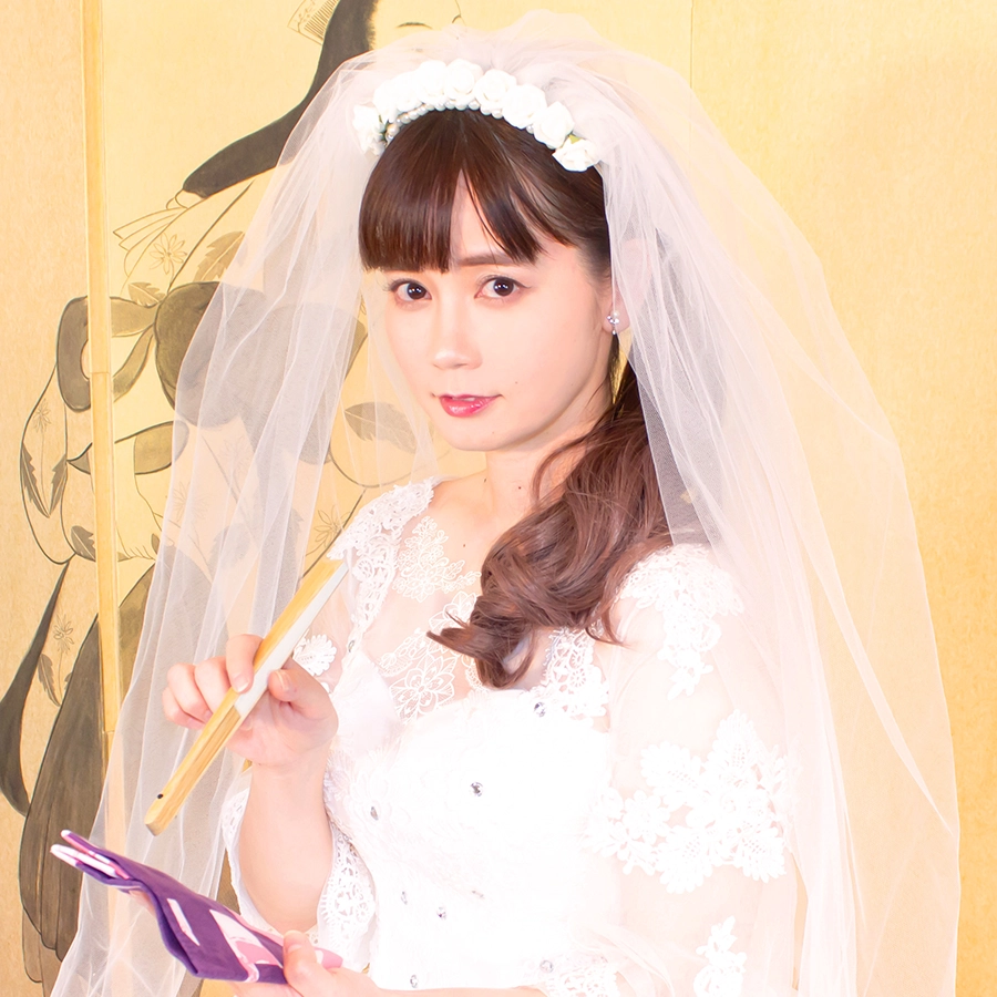 金原亭杏寿（ウエディングドレス）｜撮影 赤月瀾